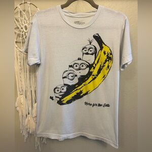Minions T-Shirt with Banana Graphic